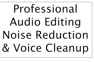 professionally edit, clean and enhance your audio or voice