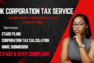 prepare and submit UK company tax return ct600