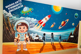 design stunning wall graphics murals environmental brand