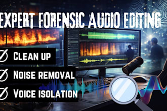 expert forensic audio editing cleanup background noise removal voice isolation