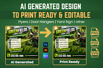 convert ai generated designs into print ready editable file