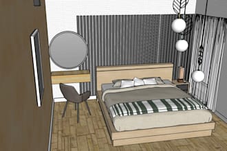 do 3d interior visualization in sketchup