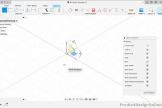 convert sketch to cad fusion 360, technical drawing and 3d modeling