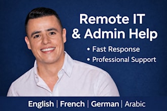 provide remote IT support and admin help