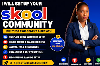 skool online community, community manager, skool course creation, online course