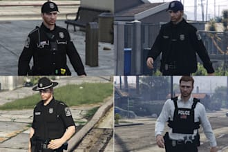 create a custom eup clothing for your fivem server lspdfr and install mods