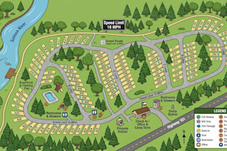 design 2d, 3d site plan, parking lot, rv park, campground and land development