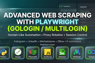 advance webs scrapping using playwright