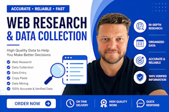 do web research, internet research and data collection