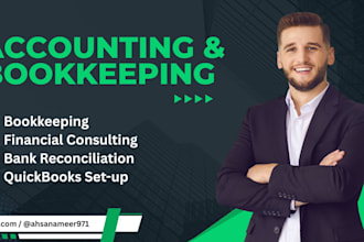 do monthly accounting and bookkeeping in quickbooks