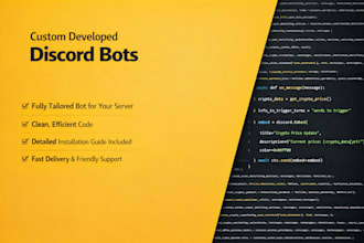 create a discord bot your server actually needs