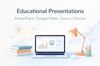 design educational presentations and worksheets
