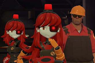 rip or create and port imvu model, bonelab, vrchat, l4d2, tf2, gmod and sfm
