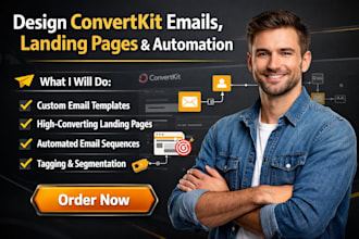 design convertkit email templates convertkit landing page and email automation