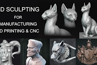 sculpt 3d characters creatures and organic forms