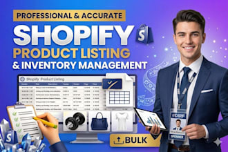 do shopify product listing and inventory management