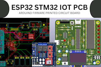 design esp32 stm32 iot pcb multilayer pcb arduino firmware high speed pcb layout