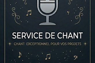 je serai votre chanteuse féminine en anglais ou en francais