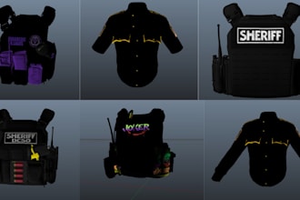 create custom fivem eup clothing, uniforms, and textures for your rp server