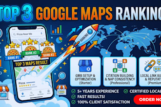 local SEO and google my business ranking expert  top 3 gmb