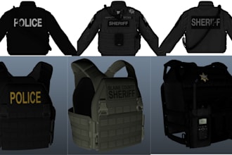 create custom eup clothing uniforms and department packs for fivem