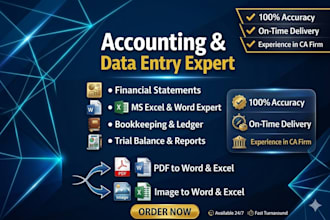 be your financial data specialist with ca firm experience