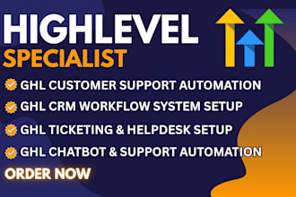 create ghl customer support automation CRM workflows system ghl workflow expert
