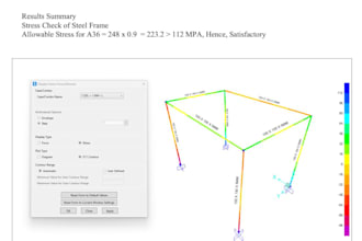 do design and analysis steel structure with load calculation