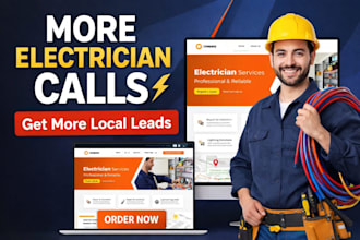 design an electrician website to get more local clients and leads