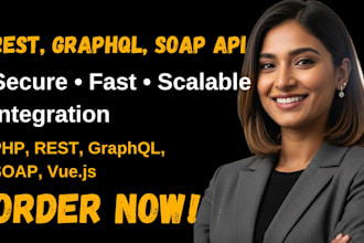 l build and integrate custom PHP API rest graphql and third party apis