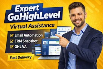expert go highlevel virtual assistance email automation crm snapshot  ghl va