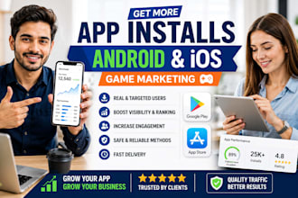 mobile app promotion, game marketing gain android, ios app install app promotion