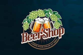 create quick and professional craft beer store logo