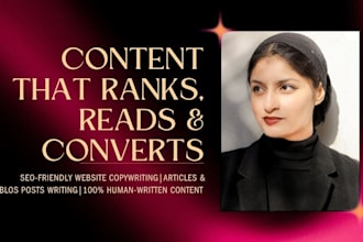 create SEO copywriting and website copy in 24 hours