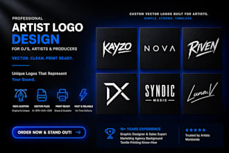 do your professional artist logo