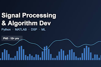 design signal processing algorithms in python or matlab