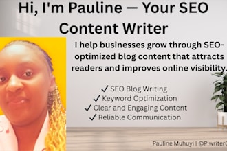 write SEO blog posts and web content that rank on google