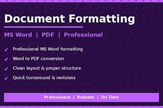 format your word document professionally