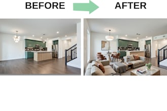 create realistic virtual staging for real estate photos