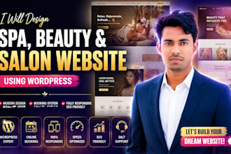 design a spa, beauty, and salon website using wordpress