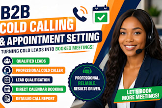 be your professional b2b cold caller and appointment setter