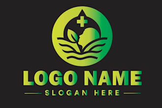 make medical nursing healthcare natural spa cannabis cbd logo