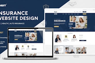 build a modern life and health insurance wordpress website for agents and broker