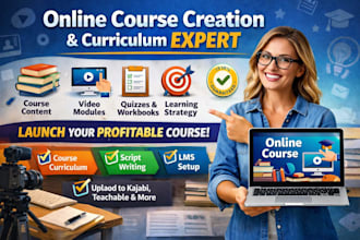 create online course content curriculum and video course modules