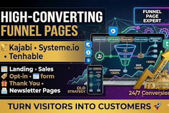 design funnel pages kajabi system io teachable landing sales optin newsletter