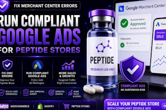 fix peptide google merchant center errors run compliant ads for peptide store