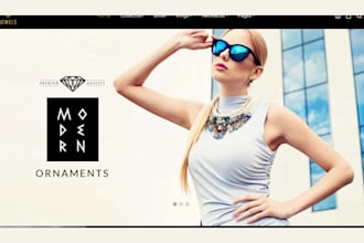 design jewelry website jewelry shopify store  jewelry shopify necklace website