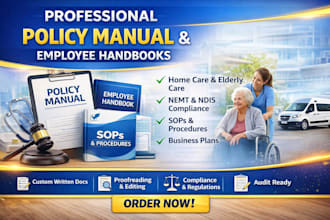 write home care, elderly care, nemt policy manual ndis employee handbook