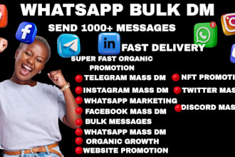 build whatsapp bulk sender, whatsapp outreach system and dm automation for busin