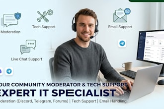 be your professional community moderator and tech support assistant